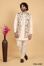 Indian Mens Designer Wedding Bollywood Eid Wear Semi Indo Western Dress India