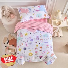 Joyreap Toddler Bedding Set 4 Piece Unicorns
