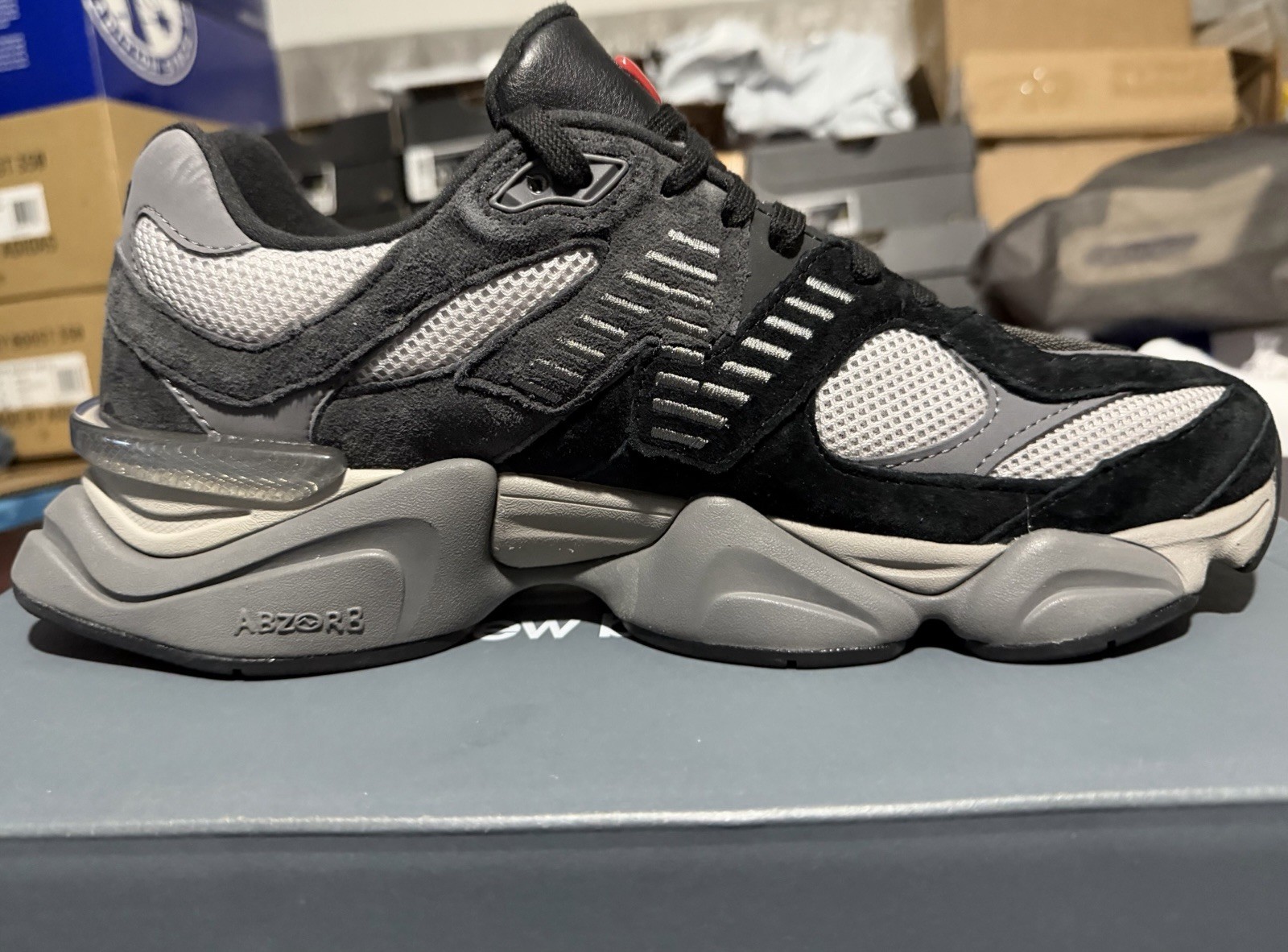 New Balance 9060 Black Castlerock Grey Size 11 Men’s