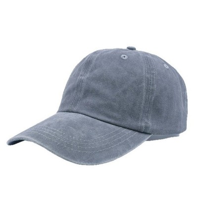Baseball Cap aus gewaschener Baumwolle mit dezenter Stickerei Vintage Ästhetik