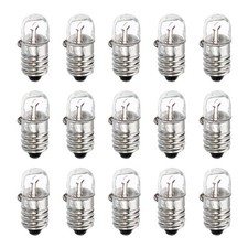 sourcing map E10 Screw Base Miniature Bulbs 12V/5W Warm Yellow Light Mini Lam...