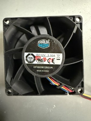 Cooler Master 6 Pin 15000 HIGH RPM 80mm Delta Fan DF0803812B2UN 4U12G AMD-BC250
