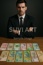Photo Digital Wallpaper of Image Top 10 Currency Background for a print