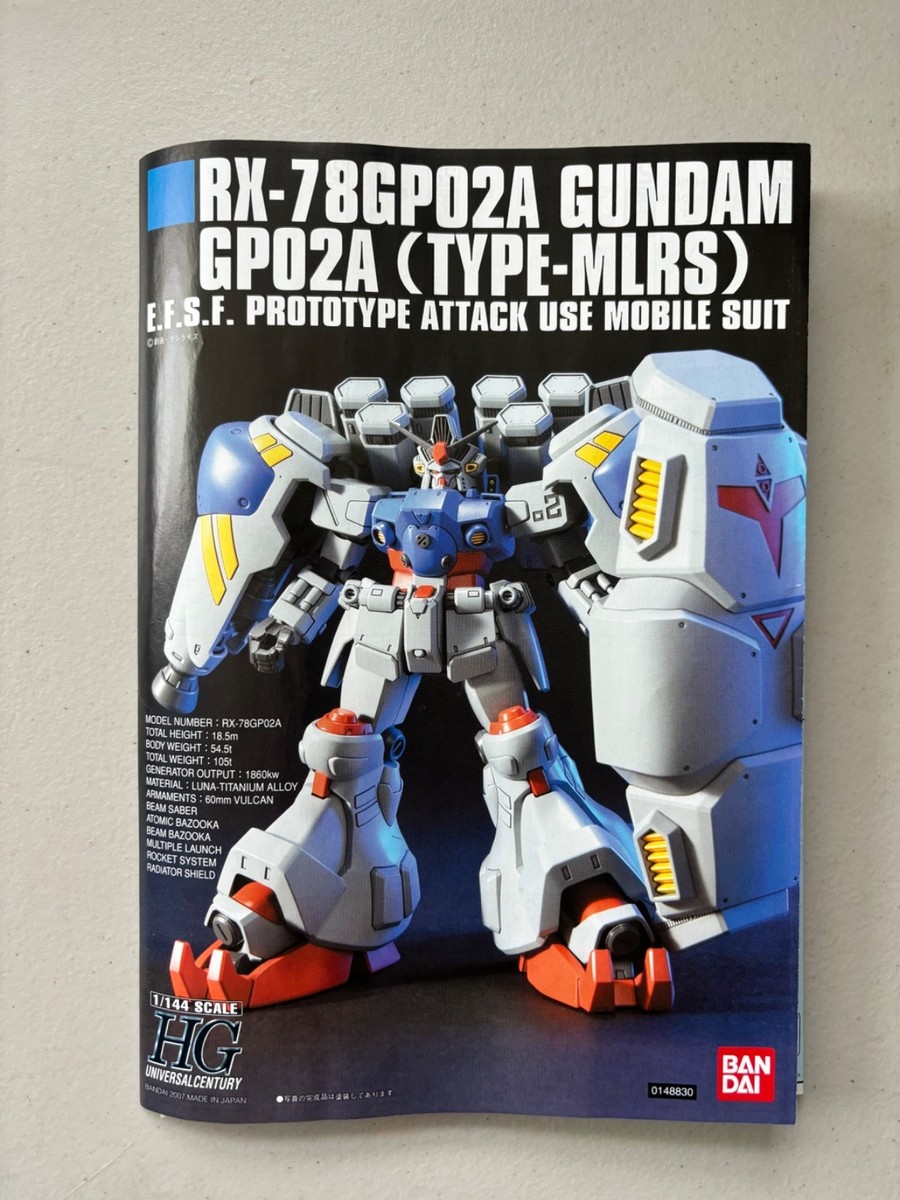 RX-78GP02A HG E.F.S.F. プロトタイプアタック Bandai HGUC RX-78 GP02A Gundam Physalis E.F.S.F. Prototype