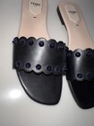 Fendi Sandao Vitello Borchie Flat Studded Sandals Black Size 38 — photo 7