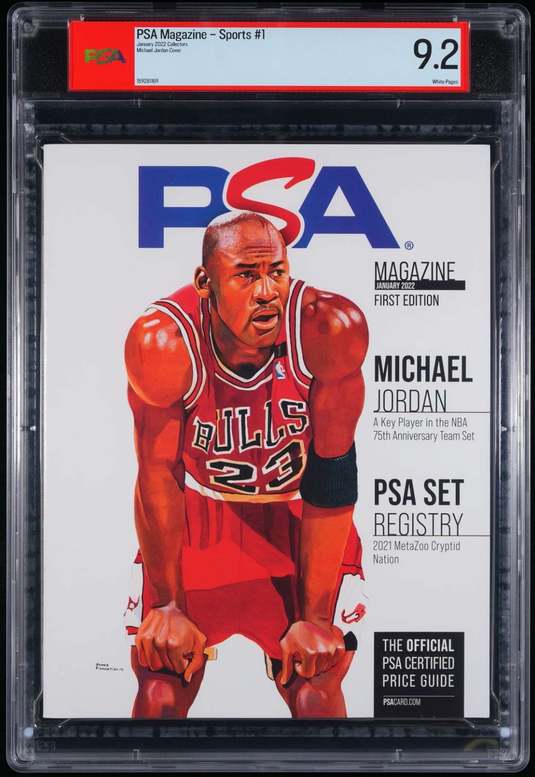 Michael Jordan PSA Magazine #1 PSA 9.2 Jan 2022 1st Edition Extremely Rare Bulls