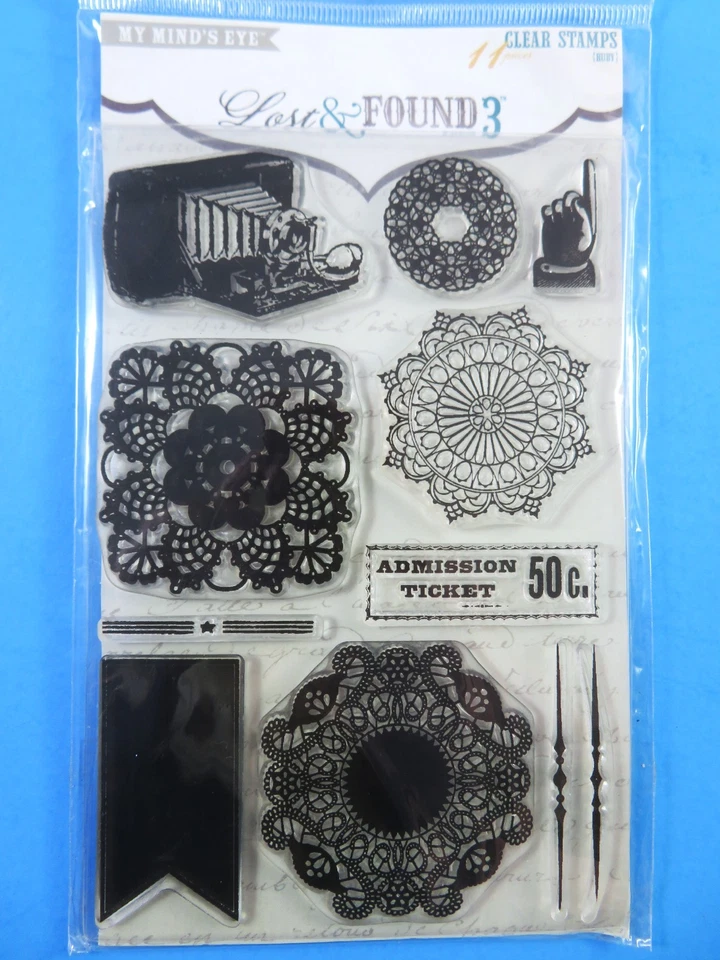 Estampillas acrílicas transparentes My Minds Eye Lost and Found LF3046 Howdy Doody Baby MC0103 Foto 4 de 4