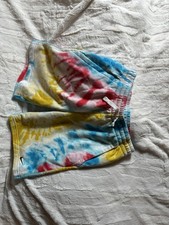 Nike boy s Multicolor Tie Dye Athletic Shorts L Drawstring Elastic Waist