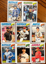 2026 Topps Heritage cards lot of (8) cards, all are RC's NM/MT
