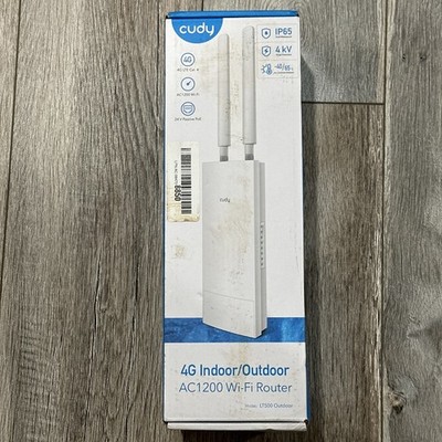 Cudy LT500 Unlocked Outdoor 4G LTE Modem Router w SIM Card Slot, AC1200 WiFi