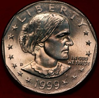 Uncirculated 1999 D Denver Mint Susan B. Anthony Clad Dollar