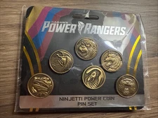 Ninja Ninjetti 6 set Weathered Power Coins made for Legacy Morpher Prop Cosplay