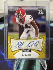 DJ DANIEL 2021 Leaf Draft GOLD Auto Autograph XRC RC GEORGIA BULLDOGS