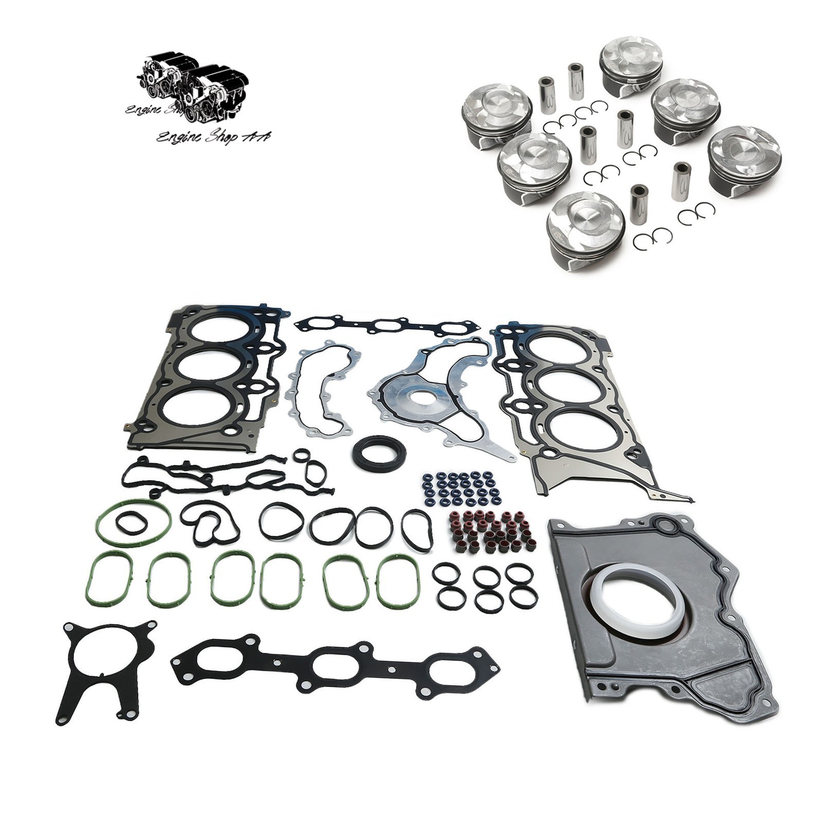 Engine Overhaul Kit & Piston Kit 86.50mm Fit For Maserati Levante Ghibli 3.0T