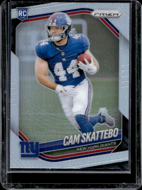 2025 Panini Prizm Cam Skattebo RC Silver Rookie #363 Giants