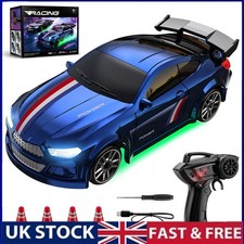1:64 RC Drift Car Mini 4WD 2.4GHz Remote Control Racing Toy w/ LED Lights UK
