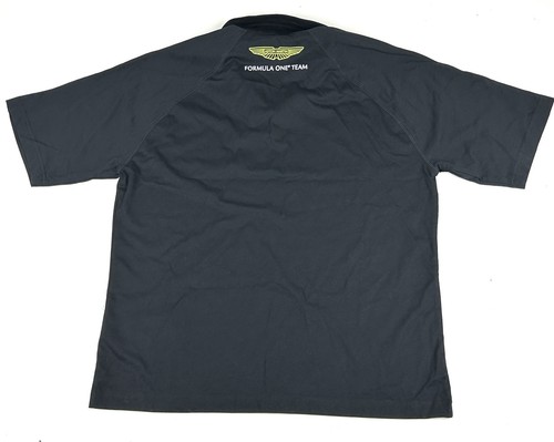 Aramco Aston Martin AMF1 FW F1 Poloshirt Schwarz Neu Mit Etikett - Bild 2 von 7