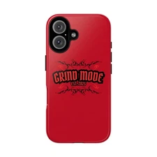 Grind Mode iPhone Tough Phone Case Red Cell Phone Cover Stylish Protection