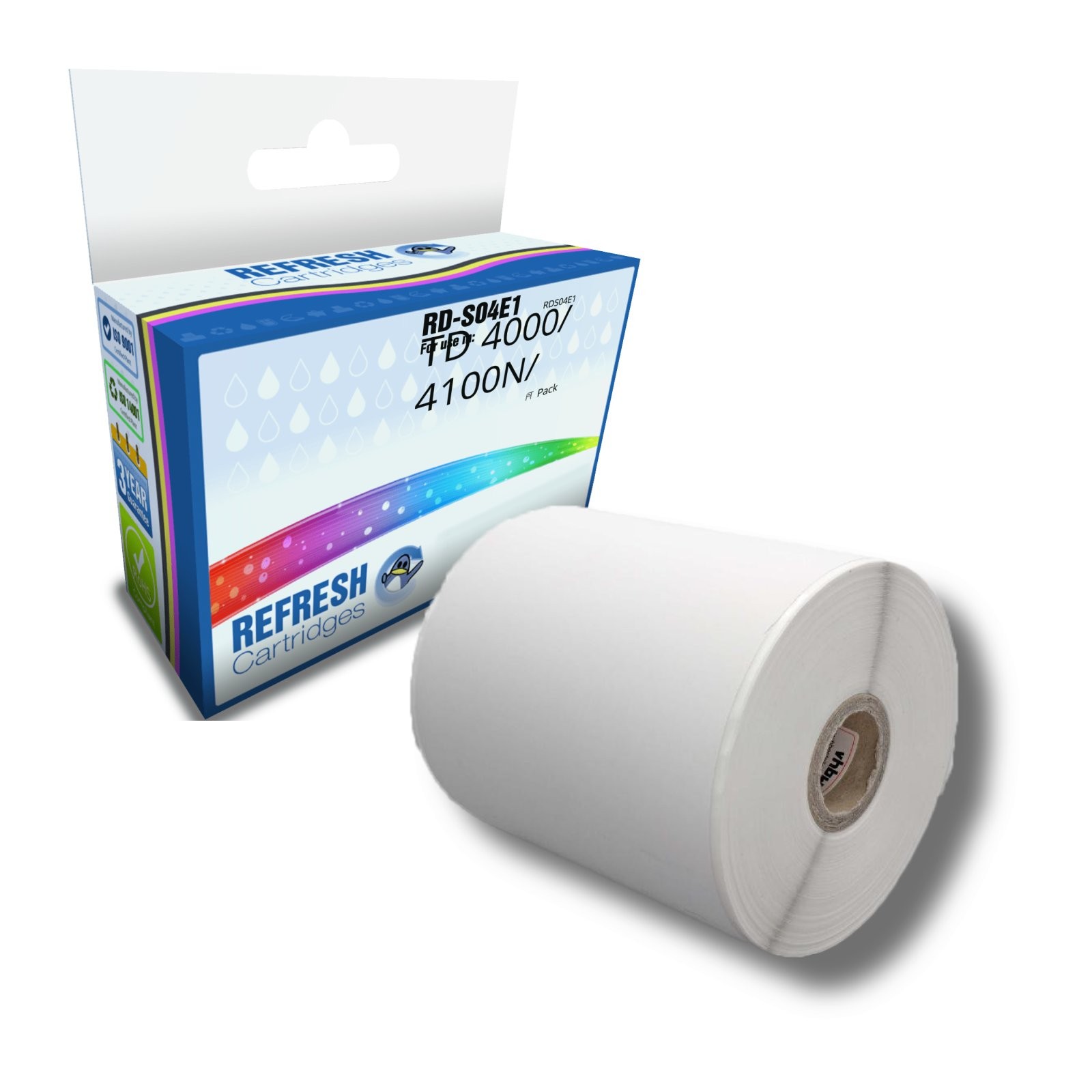 Refresh Cartridges Value Pack RD-S04E1 Compatible With Brother LABEL Printers