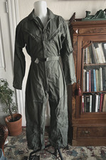 1960s Rare Petite Vintage Army Flight Suit- Green with Wide Leg SM Jumpsuit