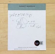 Mos Def Autograph Signed Stationary BAS COA Rap Hip-Hop Black Star