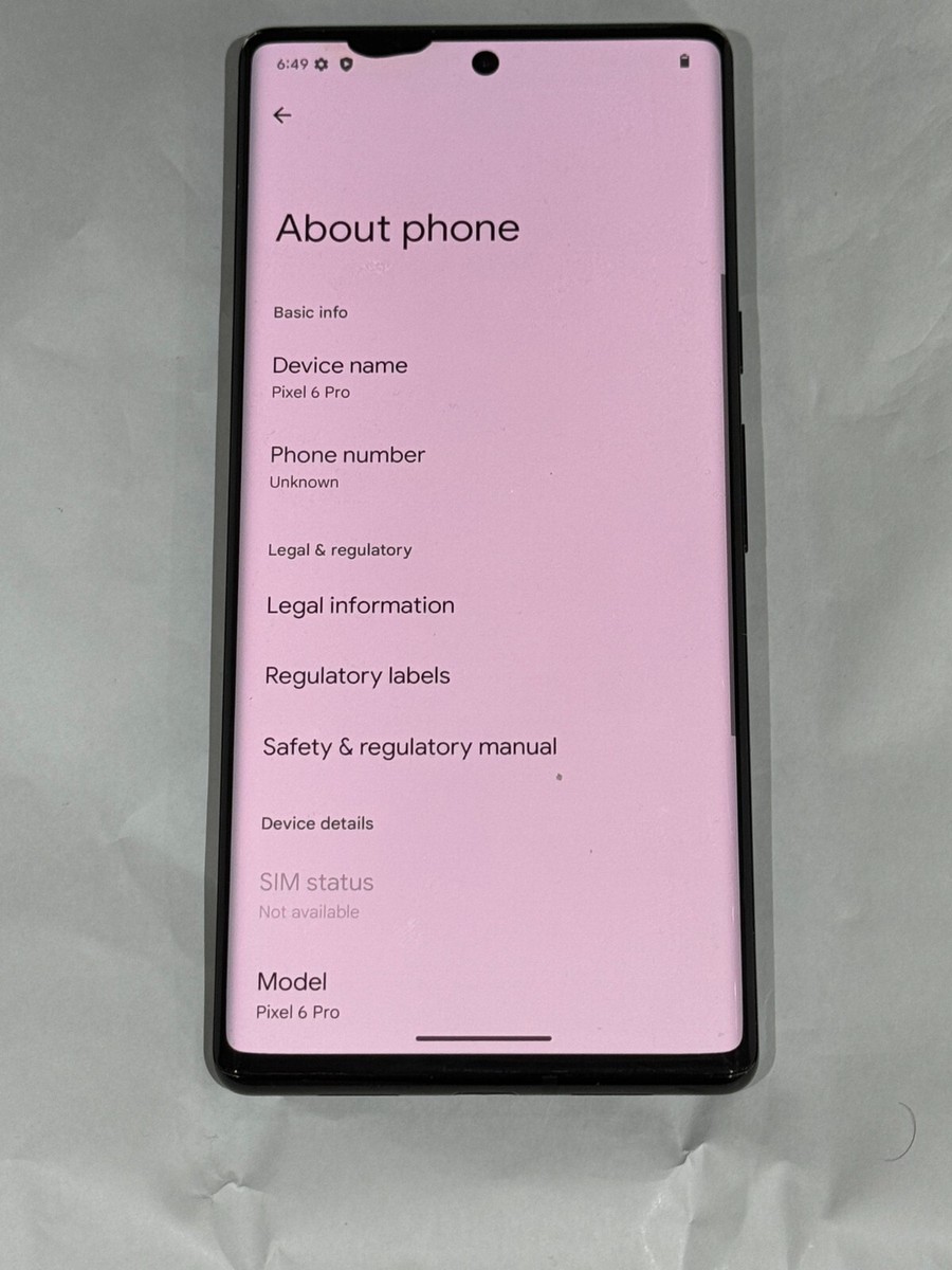 Google Pixel 6 Pro - 128GB - Stormy Black (Unlocked) Smartphone