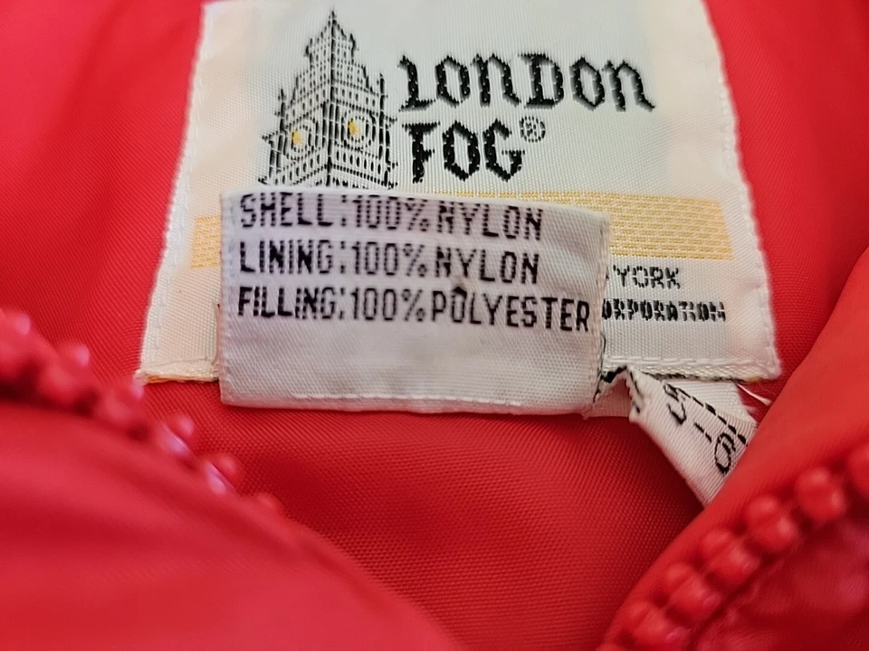 Vintage LONDON FOG Girl's Neon Colors Jacket of Londontown Corp. Sz M 5-6 - Image 4 of 4