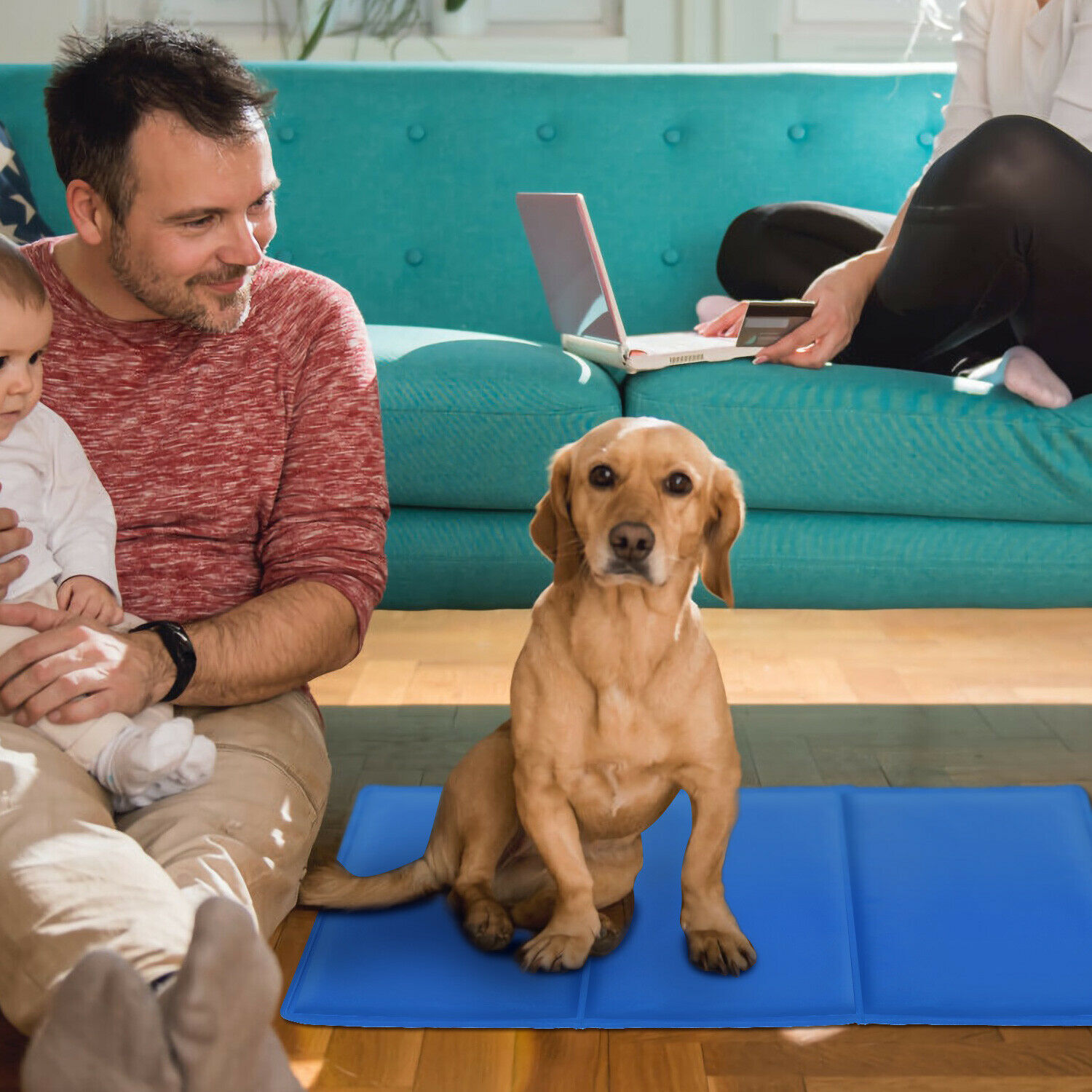 Large Dog Cooling Mat Pressure Activated NonToxic Pet Self Cooling Gel