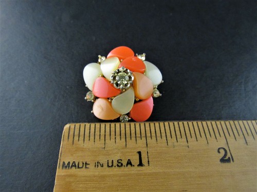 Vintage RARE Multicolor Thermoset & Rhinestones Necklace Bracelet Earrings Set  - Bild 11 von 12