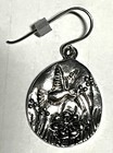 NWOT Or Paz Sterling Silver 925 Hummingbird Flowers Dangle Earrings Israel PZ Au — photo 2