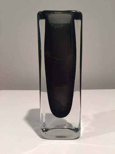 Nils Landberg for Orrefors Sweden Glass Sommerso Vase No 3736 - Picture 3 of 8