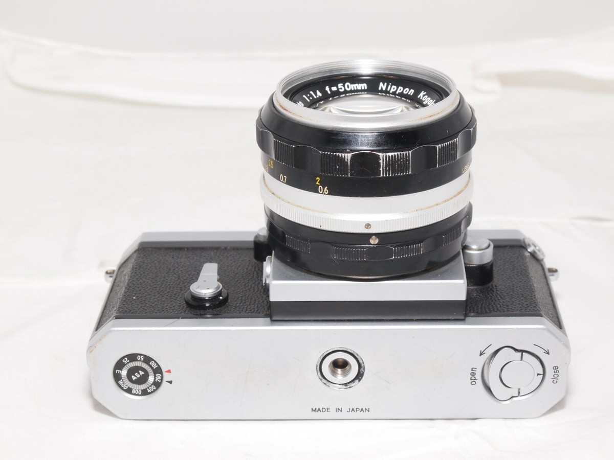 Classic 1968 Nikon F 35mm film slr camera with prism finder and