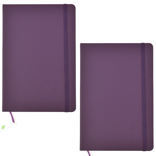 Classic A5 Notebook Hardback Cover & Ribbon Marker with Elastic Closure Diary - Picture 47 of 49