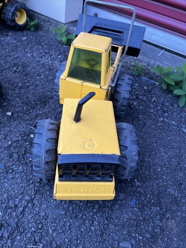 Vintage 90s Tonka Mighty Diesel 21" Front End Bucket Loader Metal Truck - Picture 5 of 6