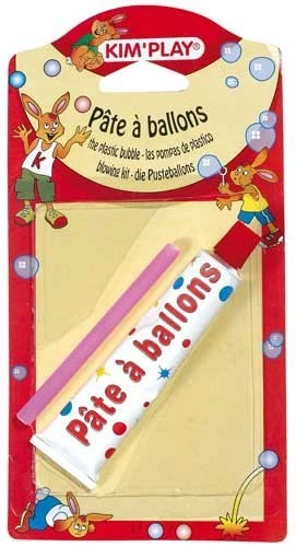 Kim'Play - Pate A Ballon + Pipette 17 x 7,8 x 0,8 cm - Couleur aléatoire