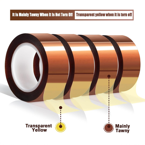 4 Rolls 20Mm X16M(52Ft) Heat Tape High Temperature Heat Resistant Tape Heat Tran - Picture 6 of 12