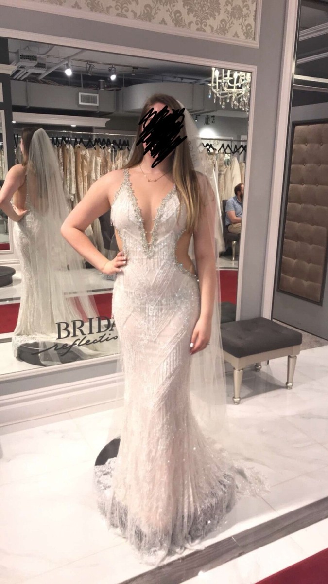 Galia Lahav wedding dress NEW size 6/8 white unaltered