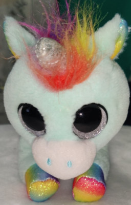 Zuru Coco Surprise Mint Green Rainbow Mane 7'' Laying Unicorn Plush
