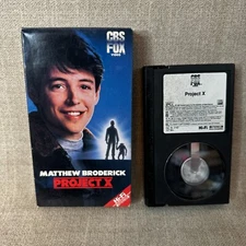 Project X 1987 Drama Adventure Betamax Matthew Broderick Helen Hunt CBS FOX