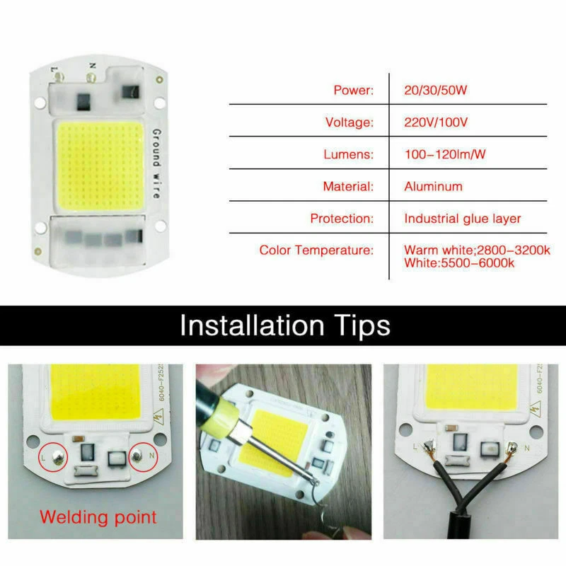 20W 30W 50W LED Smart IC COB Chip Driver Input Integrated 220V for floodlight - Image 4 of 4
