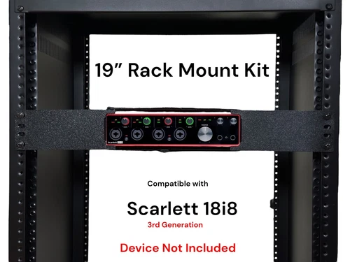 Rack Mount Kit for Scarlett 18i8 3rd Gen 1.5U 19” Rack Mount - 4 Variations
