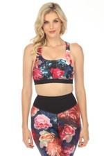Johnny Was Bee Active Studio Reversible Sports Bra Boho Chic A5623 