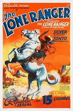 THE LONE RANGER (1938) one sheet 27"x41" Republic Pictures serial movie poster!