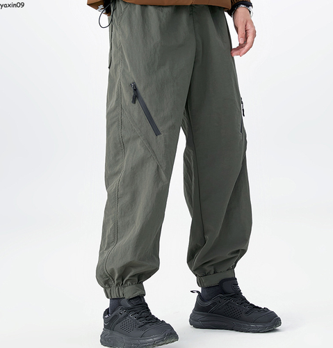 Hiking Pant Men water repellent Drawstring Trousers Outdoor Nylon tapered Pants - Afbeelding 8 van 24