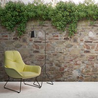Fototapete Efeu Naturstein Mauer BläTter Beige Braun GrüN 39247-1 (5,79€/1Qm)