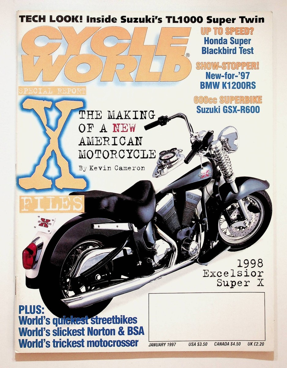ptus 1997 January Cycle World Motorcycle Magazine Honda Super