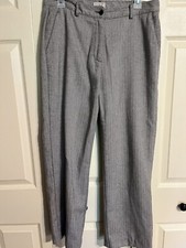 L. .L.Bean light gray pants classic fit herringbone Design women  s 10 regular