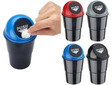 Müll Abfall Eimer Tischabfall Schwingdeckel rund Deckel Büro Kosmetik Papier