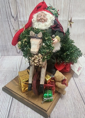 Carolyn Rigo Faces Of Christmas Elmer's Pony Ride Santa Christmas Figure 10''