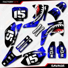 Blue Savage Camo Racing Graphics Kit fits Honda CRF150R 07-25 CRF 150R Decals